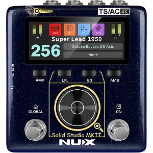 NUX Solid Studio MKII Preamp, Power Amp Simulator and IR Loader Pedal - Blue - 1 of 4