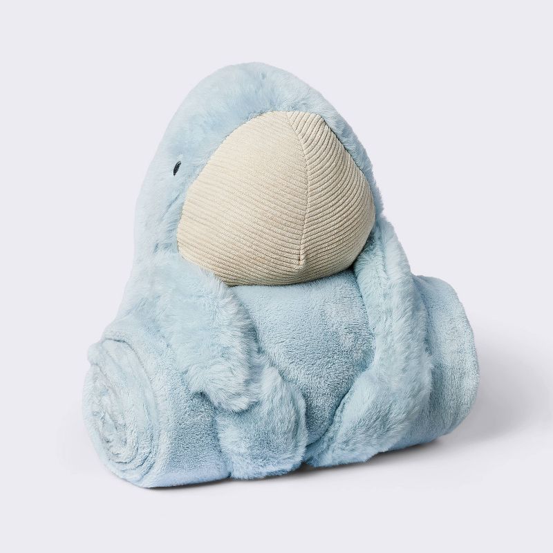 Plush Blanket with Soft Toy - Whale - Cloud Island&#8482;, 1 of 5