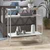 Matte White Side Table - Henn&Hart - 3 of 4