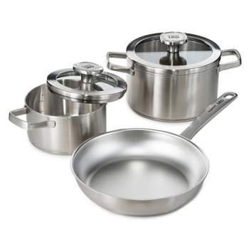 Korkmaz Alfa Stainless Steel Cookware Set 6-Pieces, A1998 - Chef Brand