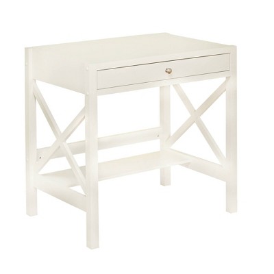 X Desk Antiqued White - Buylateral