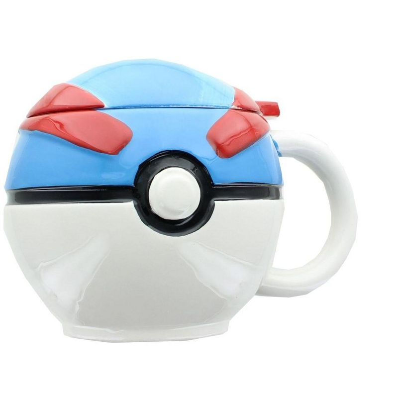 Just Funky Pokemon Great Ball Molded Mug with Lid, 1 of 4
