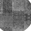 Gray Charcoal And Silver Patchwork Washable Indoor Outdoor Area Rug - 4 of 4