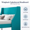 Allewie Bed Frame, Platform Bed Frame with Upholstered Headboard, Modern Deluxe Wingback, Wood Slat Support, Mattress Foundation - 3 of 4