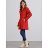 INSPIRE CHIC Women's Single Breasted Notched Lapel Long Winter Coats - 2 of 4