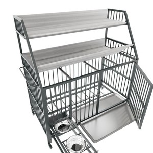 Gulches 40in H x 48in W x 24in D StoreCage Pet Crate Black Gray 1 Pack Cat Dog Livestock Supplies Product type - 1 of 4