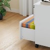 3 Drawer File Cabinet with Lock, Wooden Mobile Under Desk Filing Cabinet for A4/Letter/Legal Size, Farmhouse Printer Stand - 4 of 4