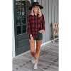 Imily Bela Classic Plaid Shirt for Women Soft Long Sleeve Casual Blouse Tops - 3 of 4
