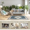 Costway Area Rugs 5'4'' x 6'7''\5'4'' x 7'7'' Faux Wool Fabric Doormat Home Carpet Living Room Bedroom - 4 of 4