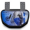 Battle Sports Adult  "Blue Strips" Chrome Football Backplate - 2 of 2