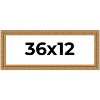 PosterPalooza | Panoramic Contemporary Gold Picture Frame - UV Acrylic, Foam Board Backing, Hanging Hardware - 2 of 4