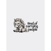 MyMoodTee Tired of Carrying People – Short Sleeve Graphic Tee – Funny Sarcastic Cotton Shirt for Everyday Burnout & Boundaries - 3 of 4