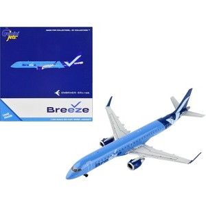 Embraer ERJ-195 Commercial Aircraft "Breeze Airways" Blue 1/400 Diecast Model Airplane by GeminiJets - 1 of 3