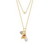Disney Winnie the Pooh 18K Gold-Plated with Cubic Zirconia Heart, Freshwater Pearl, and Winnie the Pooh Charm Necklace - 3 of 4
