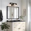 LNC Sturgeon Black with Clear Glass Modern Bathroom Vanity  Lights,3 Light/4 Light - 2 of 4