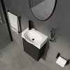 Grungis Modern Floating Bathroom Vanity Sink Combo with 1 Drawer,Modern Small Bathroom Sink Cabinet Set with Ceramic Basin - 2 of 4