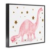 Stupell Industries Pink Dinosaur with Gold Stars, 30" x 24" - 3 of 4