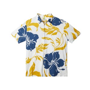 Quiksilver Mens Palm Leaves Floral Button Up Shirt - 1 of 1