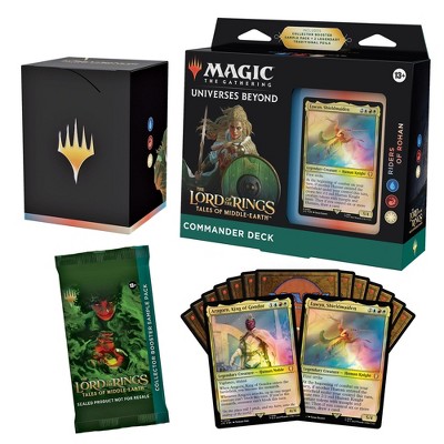 Magic: The Gathering The Lord of The Rings: Tales of Middle-Earth Commander Deck Riders of Rohan + Collector Booster Sample Pack