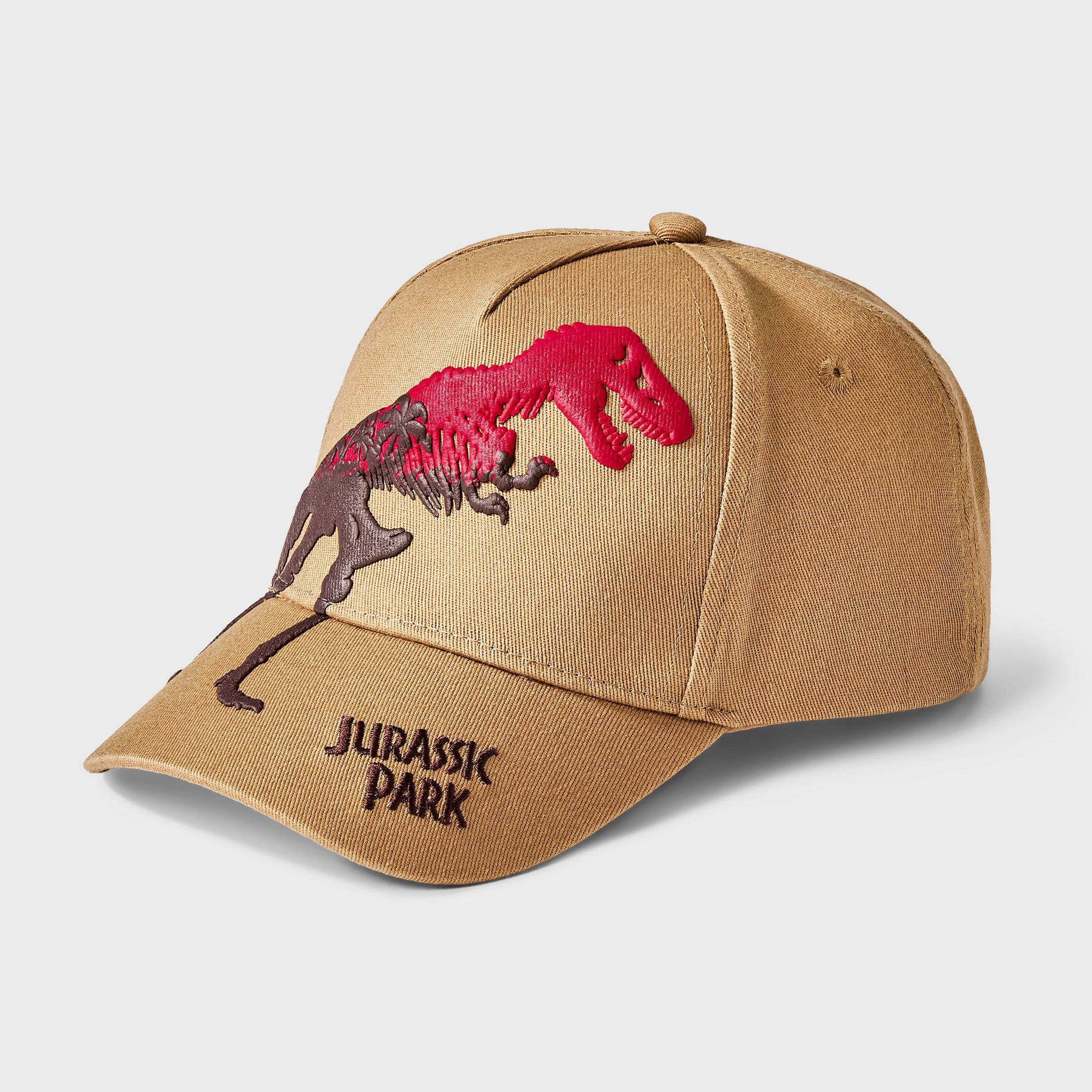 Jurassic Park Kids' Baseball Hat - Tan/Red