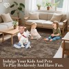Washable rug. Modern solid-color, non-slip. Non-shedding, low-pile, foldable. Contemporary minimalist. For living/dining/bedrooms - 4 of 4
