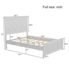 NicBex Full/Queen/King Size Farmhouse Solid Wood Bed Frame with Headboard for Adults/Boys/Girls,White - 3 of 4