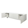 65" Particleboard TV Stand with Metal Legs and 2 Sliding Drawers for Living Room for Living Room and Entryway Entertainment Center - 4 of 4