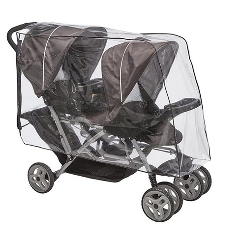 Double stroller hotsell rain cover