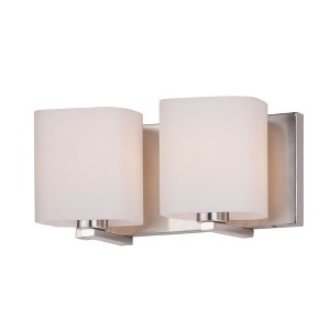Maxim Lighting Wrap 2 - Light Vanity in  Satin Nickel - 1 of 4