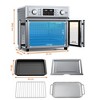 SEVOBAL Toaster Ovens Large Capacity French Door Air Fryer Convection Oven with 14 Preset Menus for Kitchen, Silver, 16.4"*16.14"*13.78" - 4 of 4