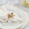 Saro Lifestyle Buzzing Bee Beaded Napkin Ring (Set of 4), Gold - 3 of 4
