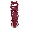 Allegra K Women's Back to College Lace Up Block Heels Sandals - 3 of 4