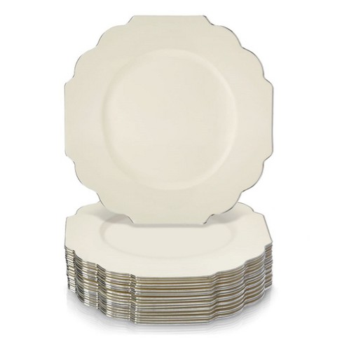 20ct Dinner Paper Plates Off-white - Spritz™ : Target