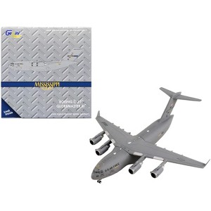 McDonnell Douglas C-17A Globemaster III Aircraft Mississippi Air National Guard USAF 1/400 Diecast Model Airplane by GeminiJets - 1 of 3