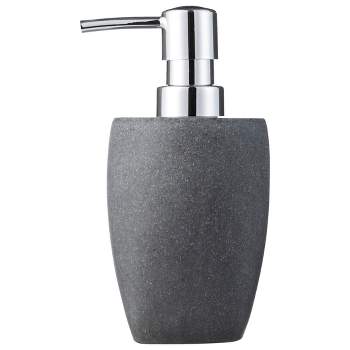 Charcoal Stone Soap/Lotion Dispenser Gray - Allure Home Creations