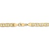 Black Bow Jewelry 5.25mm 14k Yellow Gold Solid Concave Anchor Chain Necklace - 4 of 4