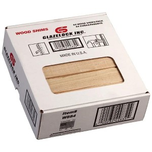 Glazelock 8in Natural Pine Wood Shims - 1 of 4
