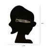Wrapables Acrylic Fashion Brooch Pin for Sweaters, Coats, Scarves, and Bags, Glamour Girl - 2 of 4
