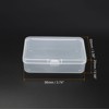 Unique Bargains Rectangular Storage Container with Hinged Lid for Beads Craft 12 Pcs - 2 of 4
