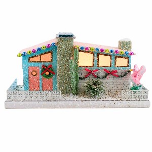 Cody Foster 6.0 Inch Blue Palm Springs House Mid Century Modern Village Buildings - 1 of 4
