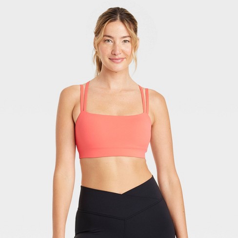 Red sports bra target on sale