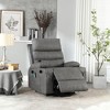 Large Power Lift Recliner Chair for Elderly, Massage & Heat, Remote Control, Side Pockets, Cup Holders, PU Leather - 3 of 4