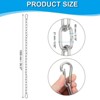 Unique Bargains Stainless Steel Outdoor Furniture Accessories Fitness Hammock Swing Chair Hanging Chain - 2 of 4
