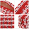 Unique Bargains 1 Pc Christmas Knitting Patterns Drawstring Makeup Bag for Vacation Wool - 3 of 4