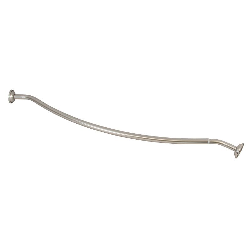 Curved Wall Mountable Shower Rod Satin - Bath Bliss, 5 of 9