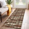 Indoor Modern Area Rugs Retro Striped Plaid Distressed Carpet For Living Room Bedroom Washable Soft Floor Mat Office Home Decor - 2 of 4