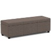 NicBex Faux Leather Storage Ottoman Bench,Upholstered Storage Ottoman with Stitching Design,Modern Storage Bench for Living Room,Bedroom - 2 of 4