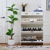 Kumasinova Wooden Shoe Storage Cabinet with 3 Flip Drawers,Tall Freestanding Shoe Rack with 2 Drawers for Entryway,Hallway,Living Room - 2 of 4