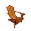 SKRAN Outdoor Accent Club Chair,Populus Wood Reclining Wooden Outdoor Rocking chair,Adirondack chair for Porch patios,Decks and Backyards - 2 of 4