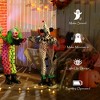 Whisen Halloween Animated Clown with Red Light Up Eyes, Sound Activated Scary Halloween Decorations - 2 of 4